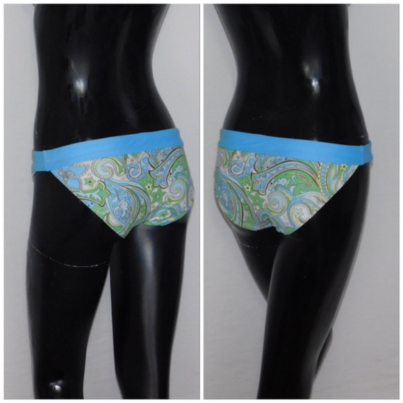 ATHLETA, Multi Blue Swim Bikini Bottom, XSmall - Picture 5 of 8